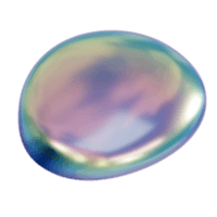 a blue and purple sphere on a black background