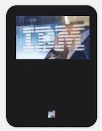 the ibm logo is shown on a black screen