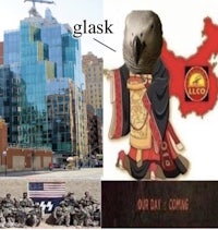 a picture of a bird and a picture of a building