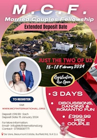 a flyer for the mcf married couples fellowship