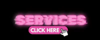 a pink neon sign with the words services click here