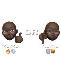 two emojis with the words zaca or caa