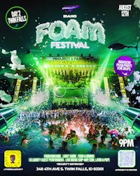 a flyer for the foam festival