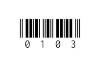 a barcode on a white background