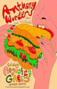 a poster for anthony warren and the illiterate