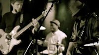 image may contain person, on stage, playing a musical instrument and night