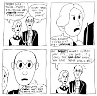 a comic strip about a man and a woman