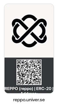 a black and white logo with the word repo on it