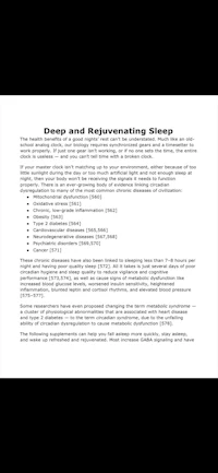 a document with the words design and reworking sleep