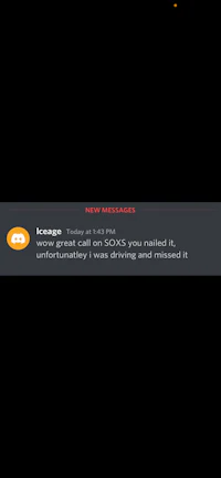 a black screen with a message on it