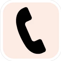 a phone icon on a white background