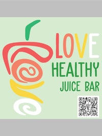 love healthy juice bar logo