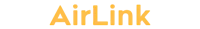 airlink logo on a black background