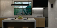 3d rendering of a modern kitchen