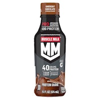 muscle milk protein shake with chocolate flavor