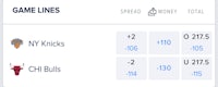 new york knicks game lines - screenshot