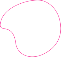 a pink circle on a black background