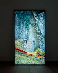 an image of a house in a dark room