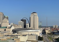 the skyline of st louis, missouri