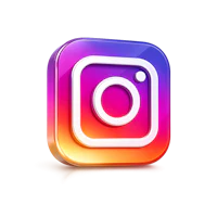 an instagram icon on a dark background