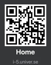 a qr code with the word home on it