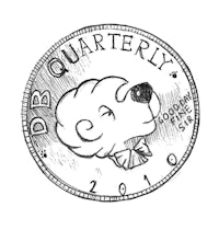 a quarter coin with an image of a bear wearing a bow tie