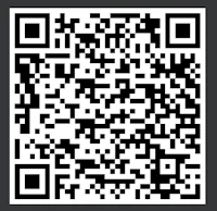 a black and white qr code on a black background