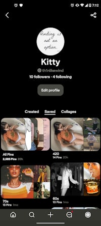 a screenshot of the kitty app on a phone