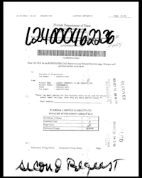 a document with a handwritten note on it