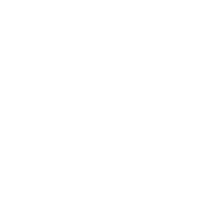 a white handwritten logo on a black background