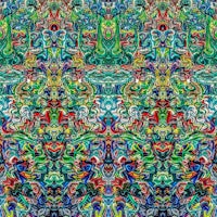 a colorful psychedelic pattern on a background