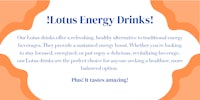 lotus energy drinks