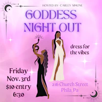 goddess night out flyer