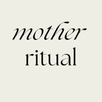 a black and white image of the word mother ritual