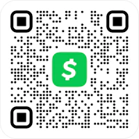 a qr code with a dollar sign on it