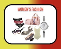 women's fashion with a watch and other accessories