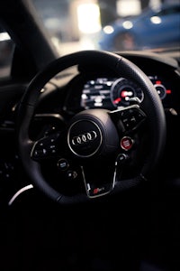 audi r8 steering wheel wallpaper