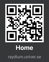 a qr code with the word home on it