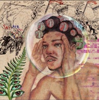 a drawing of a man with a bubble in his head