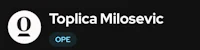 a black screen with the words topica millesevic on it