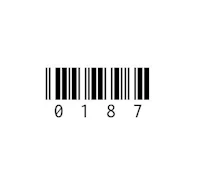 a bar code on a white background