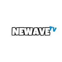 newwave tv logo on a white background