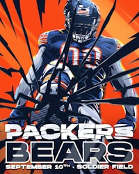 a poster for the chicago packers bears