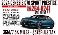 a flyer for the 2020 genesis sport prestige