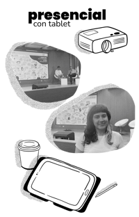 a black and white photo of a woman standing in front of a screen