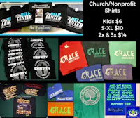 church non-profit t shirts