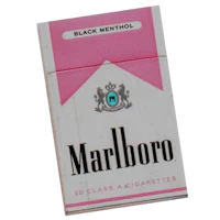 a pack of marlboro cigarettes on a white background