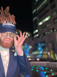 a man with dreadlocks