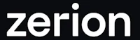 the logo for zeron on a black background