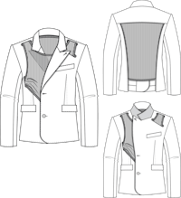 men's blazer design vector | price 1 credit usd $1
